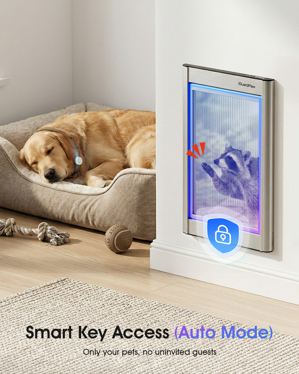 iGuardPaw Automatic Dog Door for Wall
